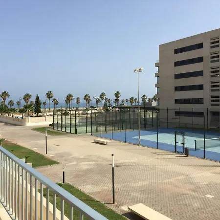 Apartamento Lujo, Primera Linea Playa, Garaje, Wifi, Piscina Climatizada Roquetas de Mar Buitenkant foto